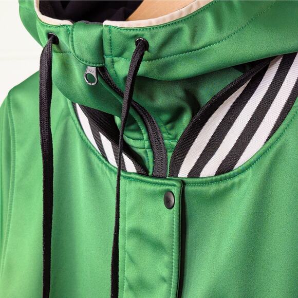 Adidas Originals Snowboarding Jacket Large Green Hooded Nylon Retro Rare 2012 - Picture 5 of 12